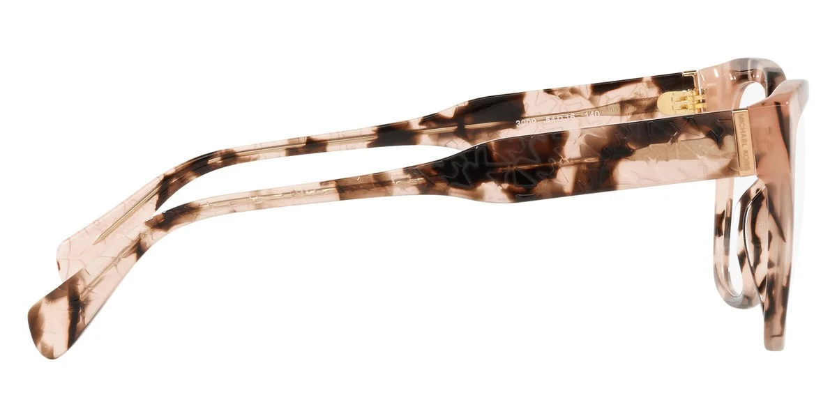 New Michael Kors Woman Square Eyeglasses MK4091 3009 Pink Tortoise 54mm 2