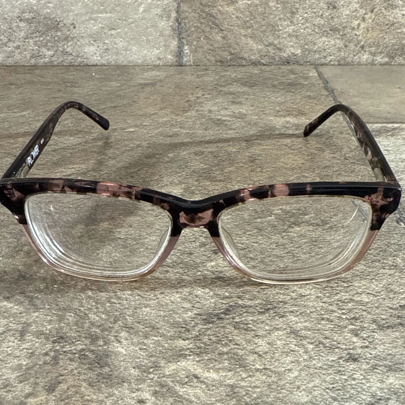 NEW PRADA WOMENS PINK TORTOISE BUTTERFLY EYEGLASSES VPR02Z ROJ-101 [54-17-140] 4
