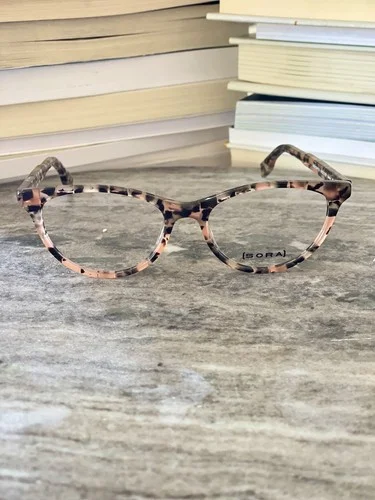 Pink Tortoise Eyeglasses Women Frames Eyewear Optical Glasses Japan